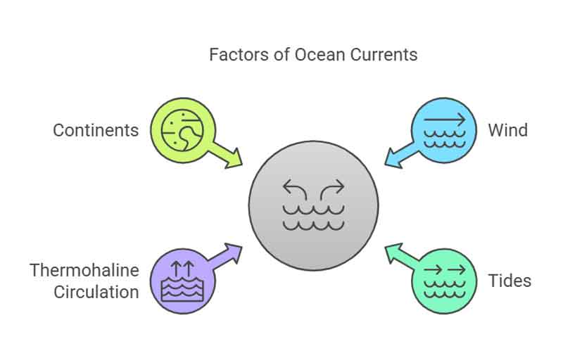 Factors of Ocean Currents