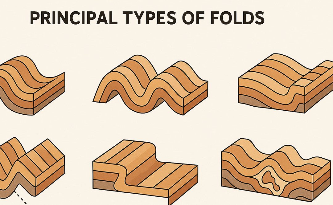 Principal Types of Folds and Their Field Characters