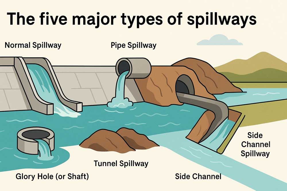 The Five Major Types of Spillways