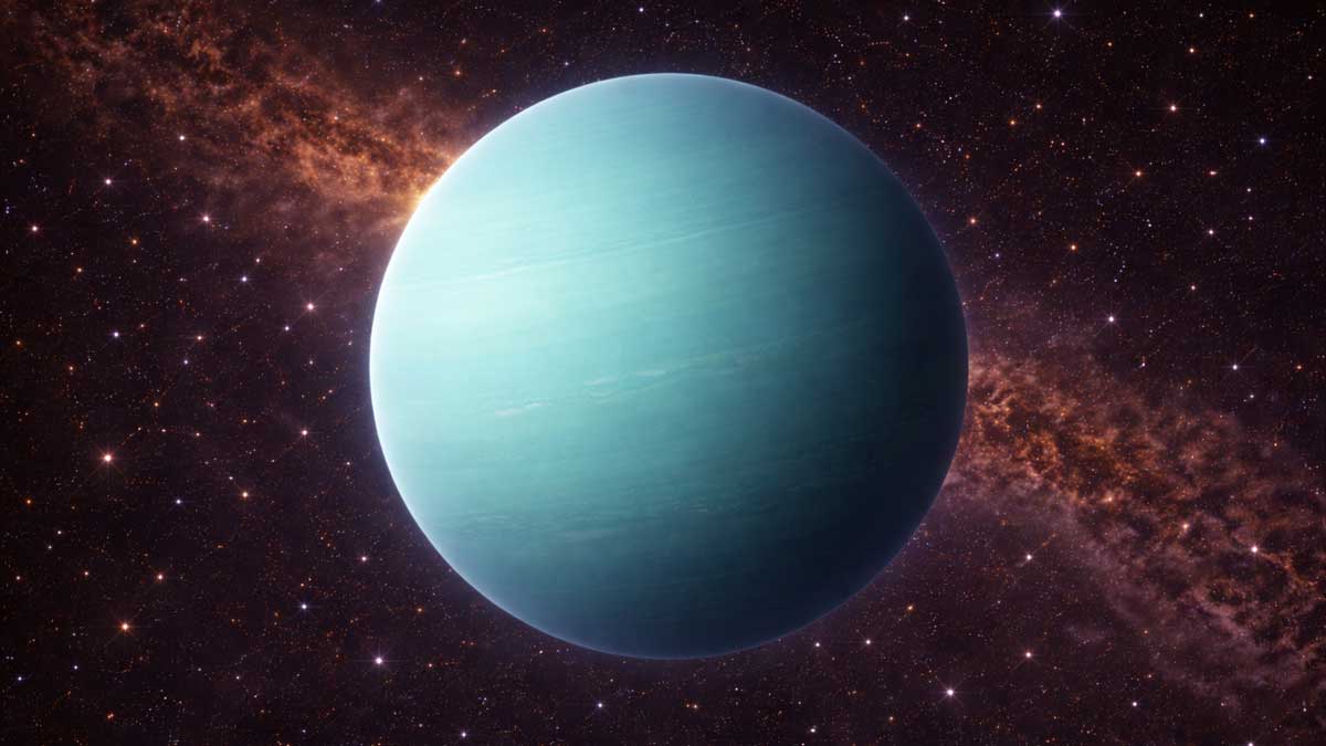 Uranus planet blue green color due to methane atmosphere