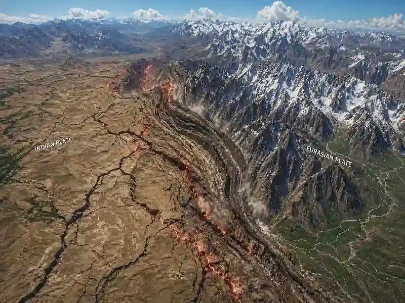 Himalayan tectonic collision Pakistan