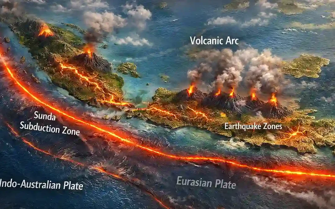 Indonesia earthquake map