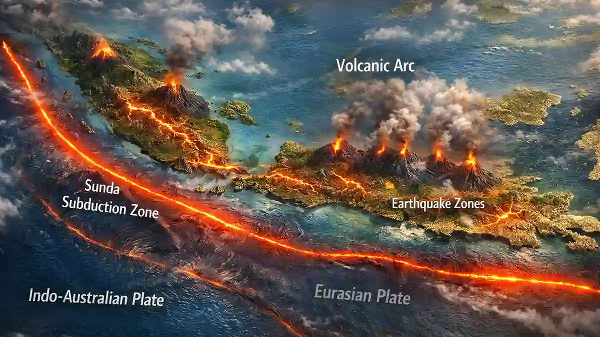 Indonesia earthquake map