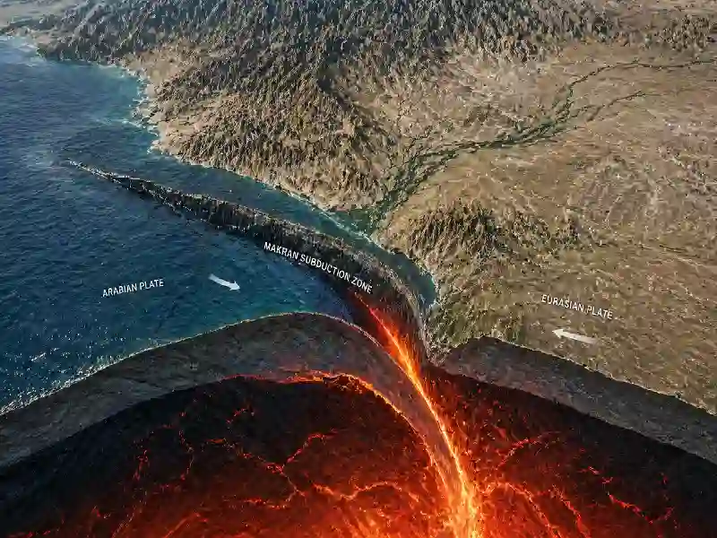 Makran subduction zone Pakistan