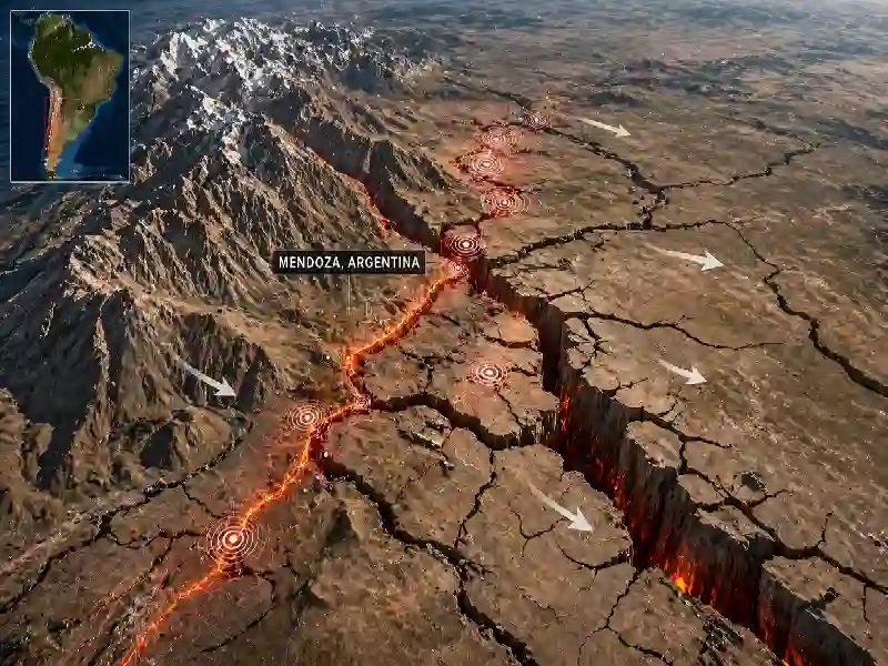 Mendoza Argentina earthquake fault system