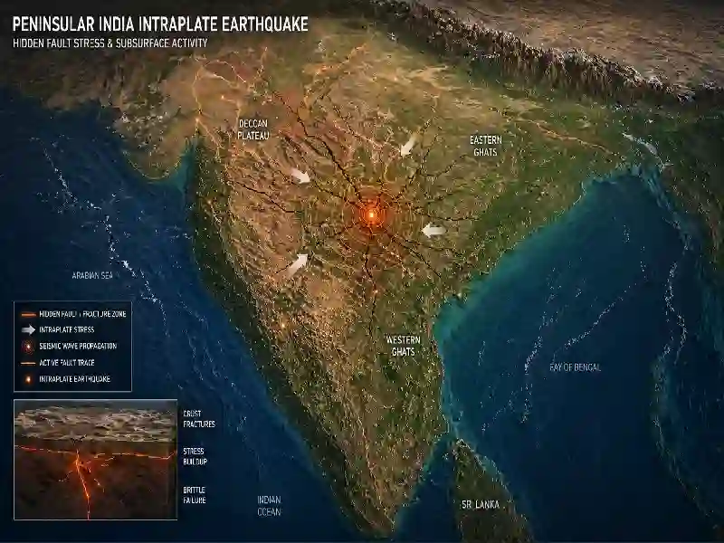 Peninsular India intraplate earthquake