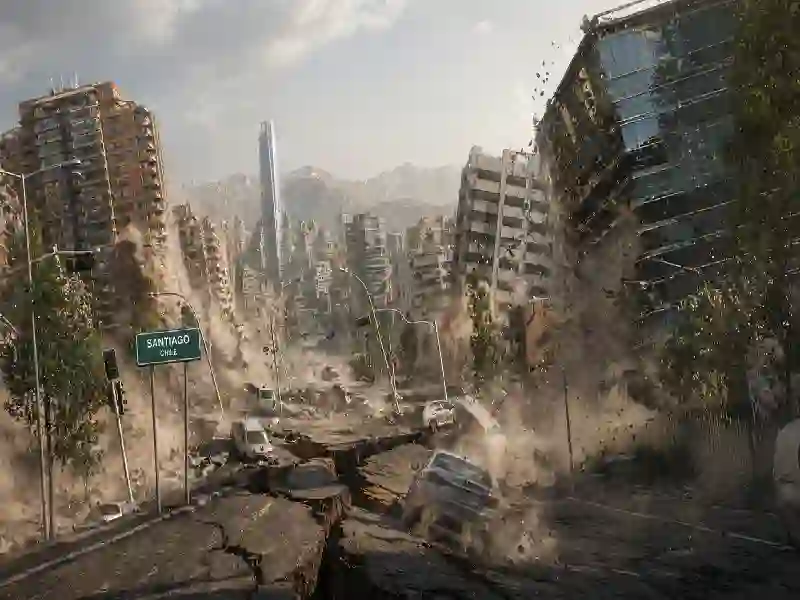 Santiago Chile earthquake urban shaking