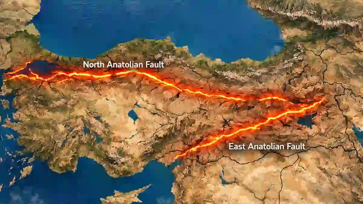 Turkey earthquake map