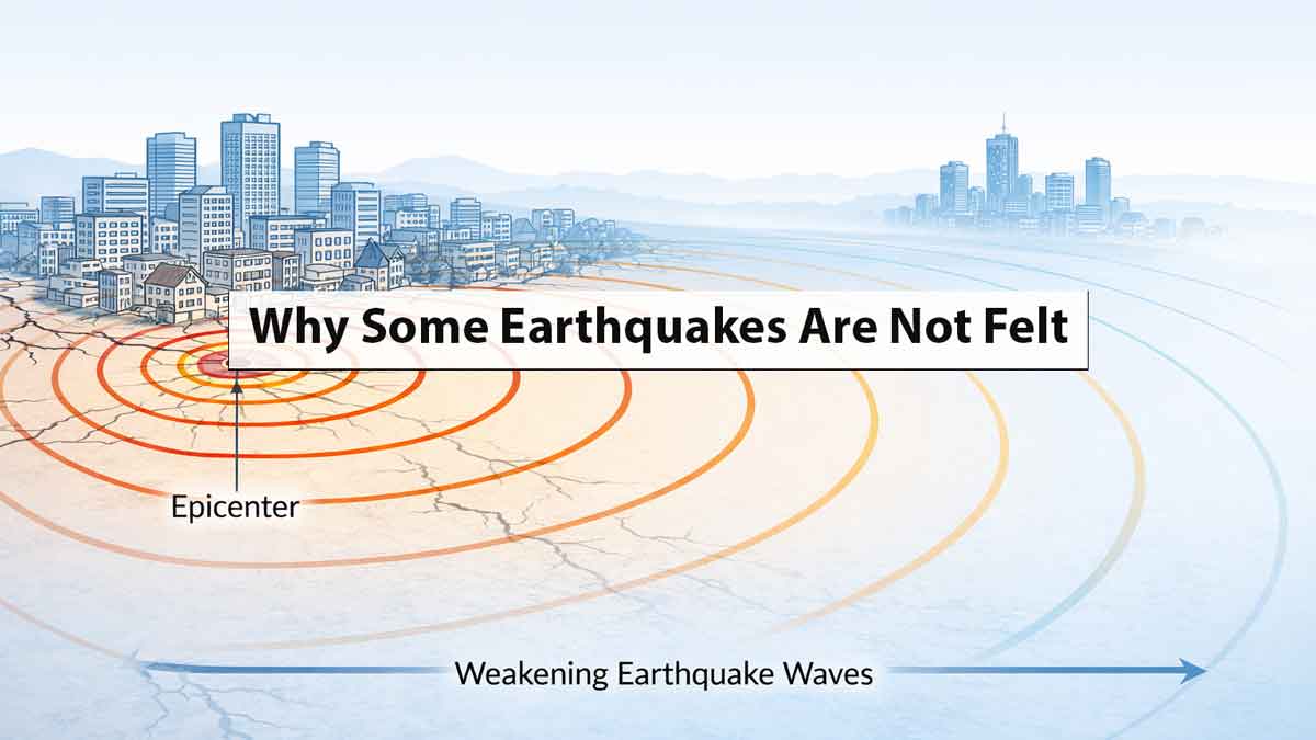 Why Some Earthquakes Are Not Felt