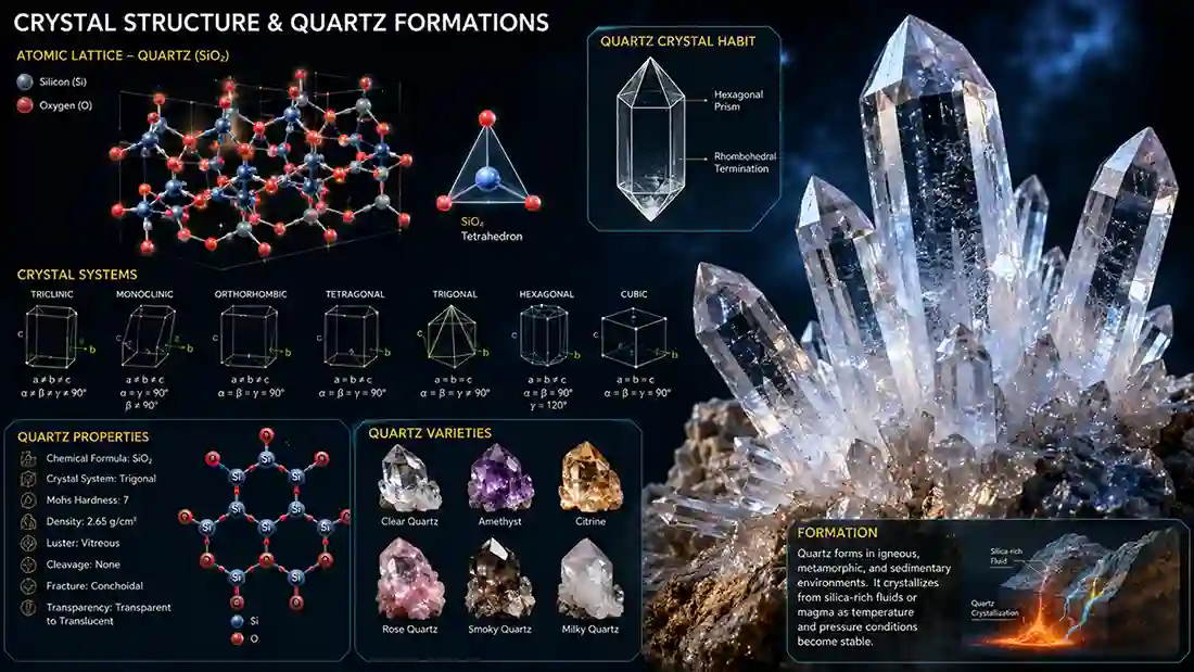 Crystal Structure in Minerals and Crystal Systems