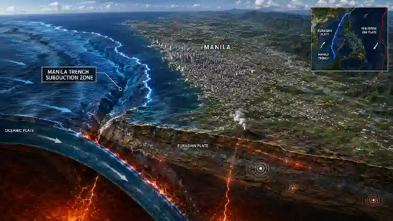 Manila Trench subduction zone