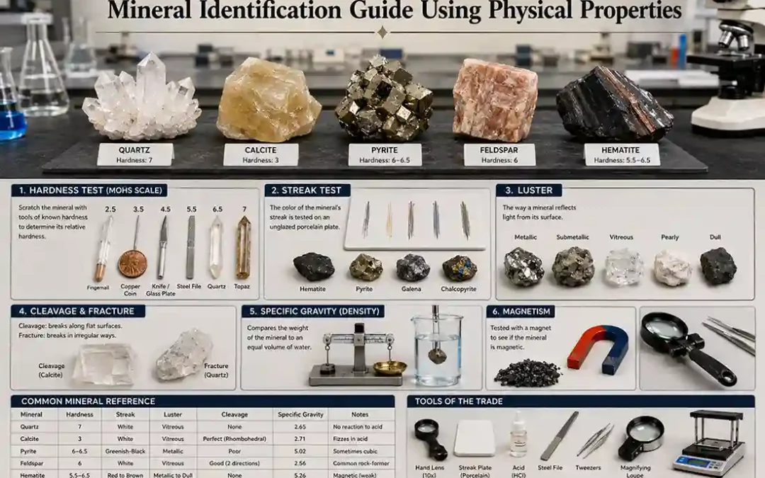 Mineral Identification Guide Using Physical Properties