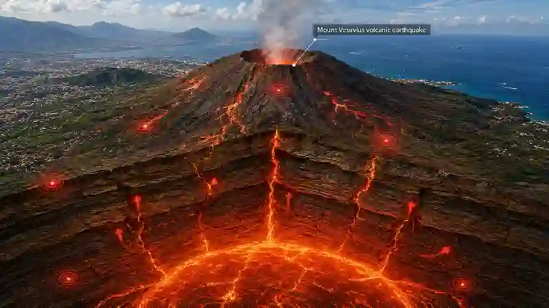 Mount Vesuvius volcanic earthquake