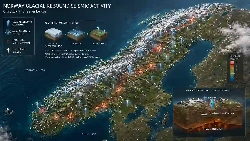Norway glacial rebound seismic activity
