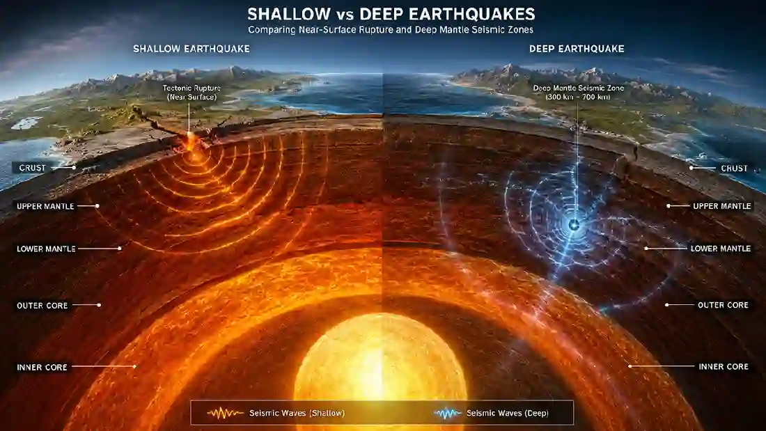 Shallow vs Deep Earthquakes