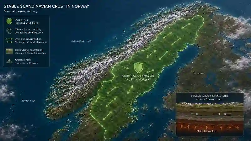 Stable Scandinavian crust in Norway