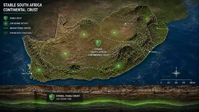 Stable South Africa continental crust