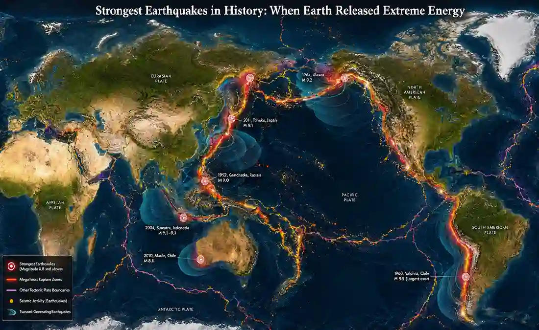 Strongest Earthquakes in History