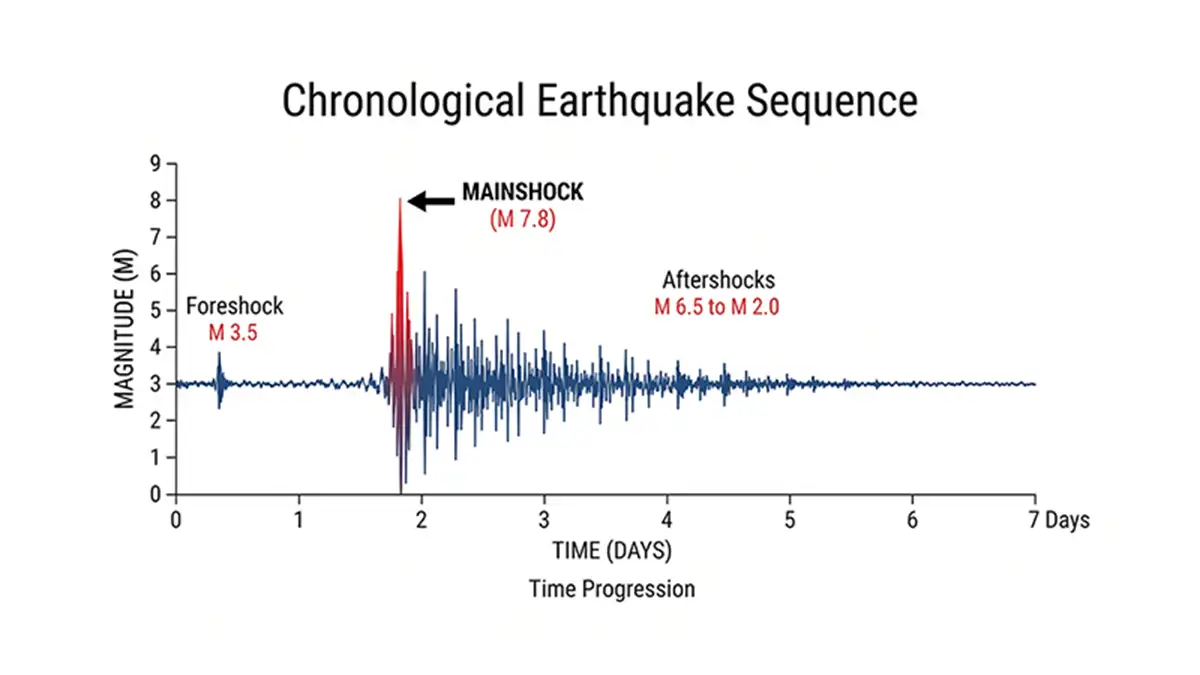 Chronological Earthquake Sequence Types