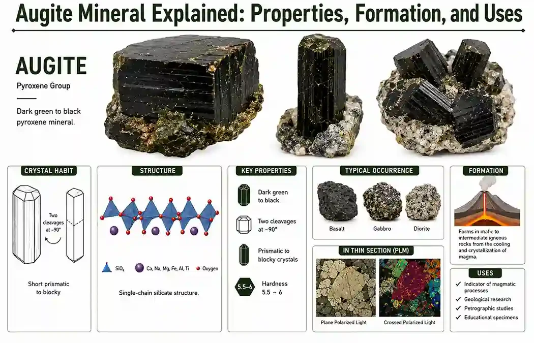 Augite Mineral Explained: Properties, Formation, and Uses