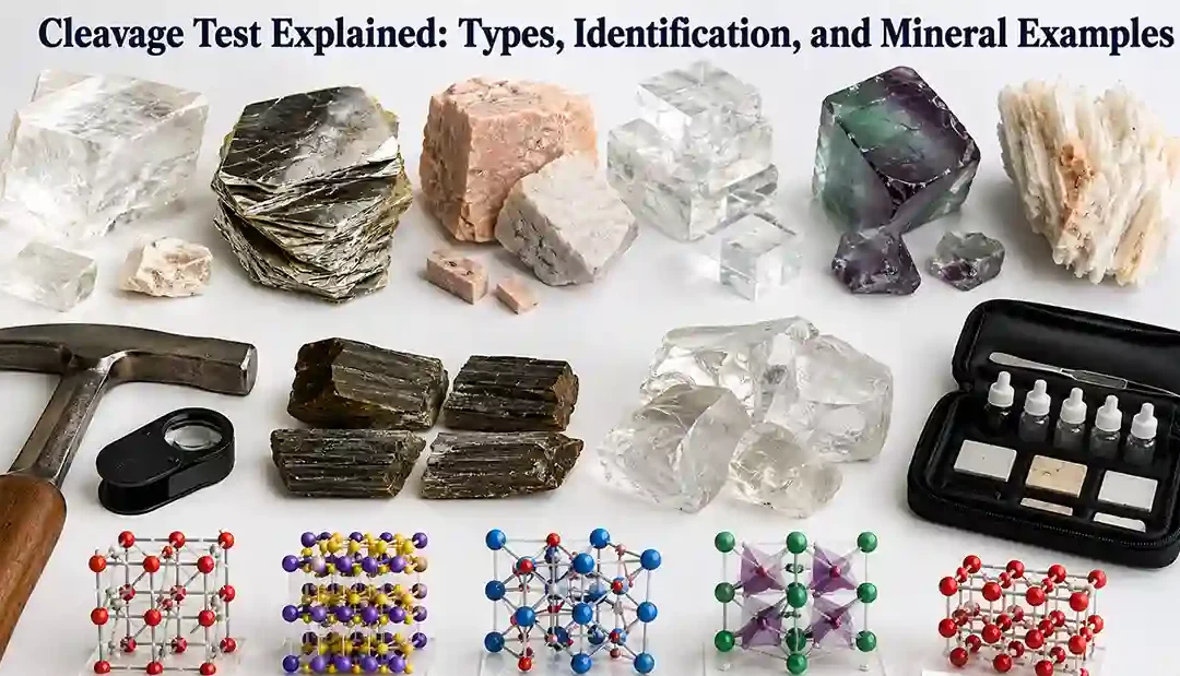 Cleavage Test Explained: Types, Identification, and Mineral Examples
