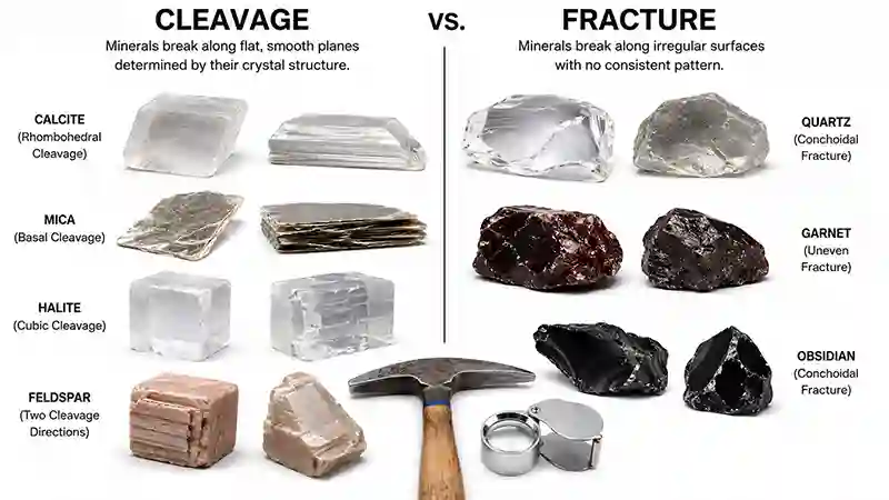 Cleavage vs Fracture