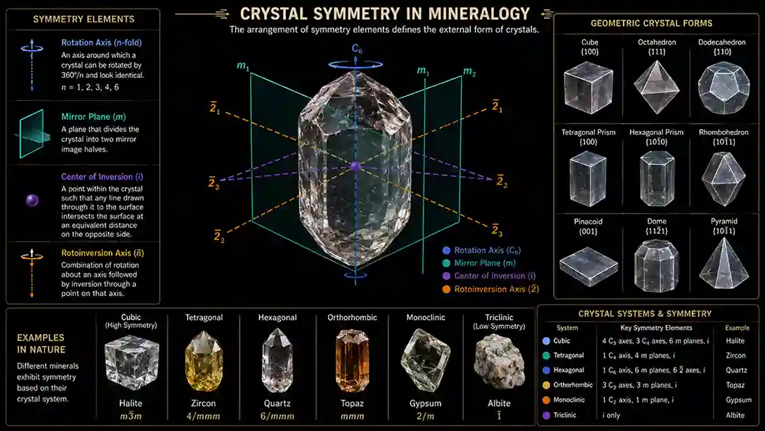 Crystal Symmetry Explained in Mineralogy