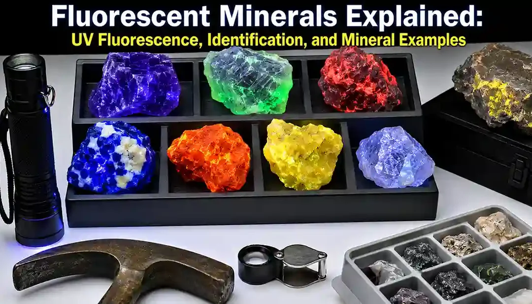 Fluorescent Minerals Explained: UV Fluorescence, Identification, and Mineral Examples