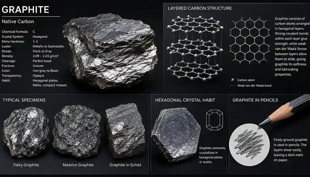 Graphite Mineral Explained: Properties, Formation, and Uses