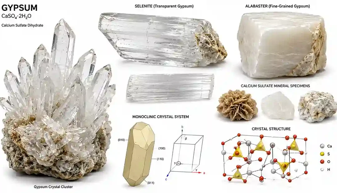 Gypsum Mineral Explained: Properties, Formation, and Uses