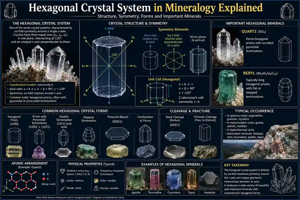 Hexagonal Crystal System in Mineralogy Explained