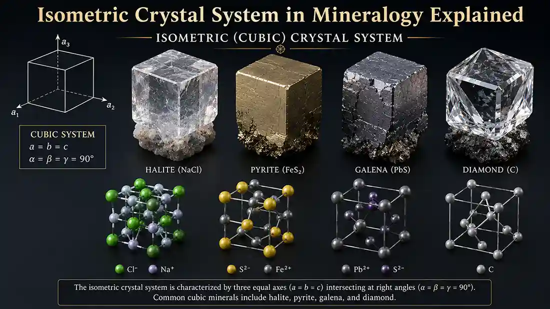 Isometric Crystal System in Mineralogy Explained