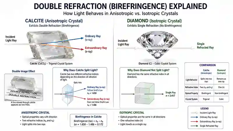 Isotropic vs Anisotropic Minerals