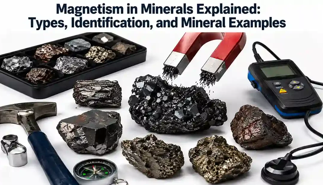 Magnetism in Minerals Explained: Types, Identification, and Mineral Examples