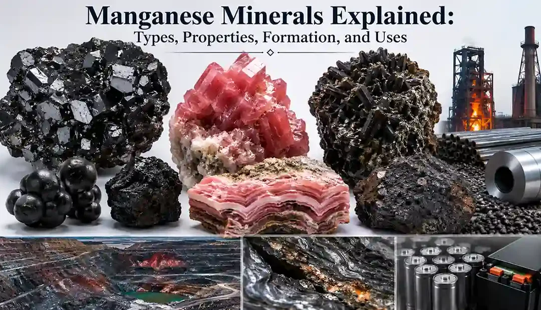 Manganese Minerals Explained: Types, Properties, Formation, and Uses