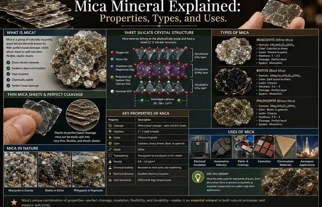 Mica Mineral Explained: Properties, Types, and Uses