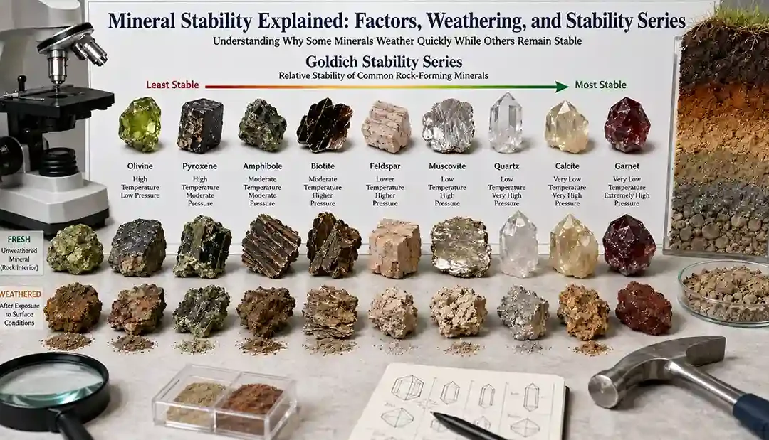 Mineral Stability Explained: Factors, Weathering, and Stability Series