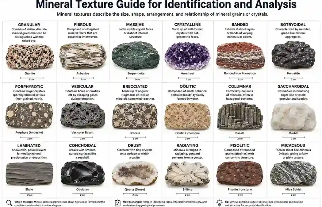Mineral Texture Guide for Identification and Analysis