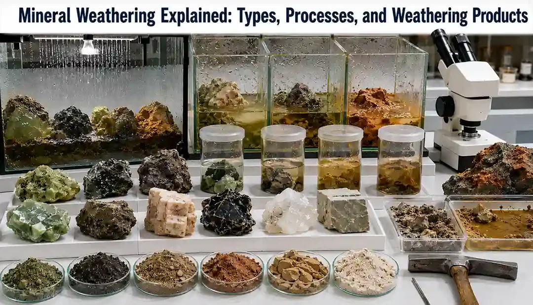 Mineral Weathering Explained: Types, Processes, and Weathering Products