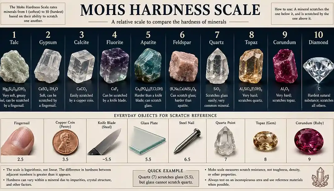 Mohs Hardness Scale Explained for Mineral Identification