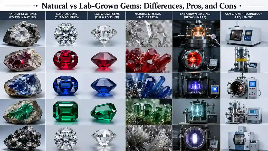 Natural vs Lab-Grown Gems