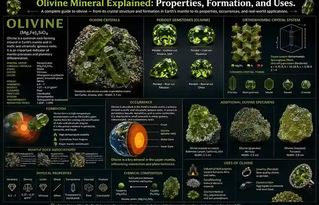 Olivine Mineral Explained: Properties, Formation, and Uses