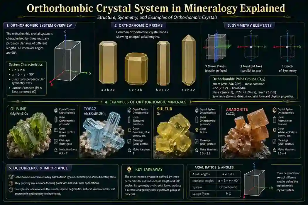 Orthorhombic Crystal System in Mineralogy Explained