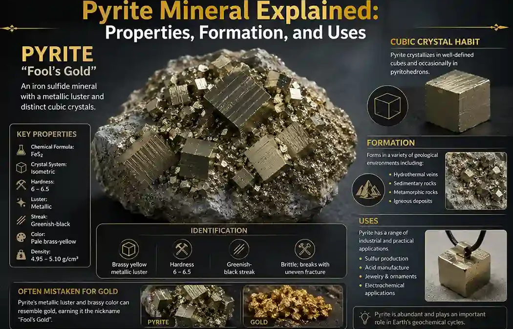 Pyrite Mineral Explained: Properties, Formation, and Uses