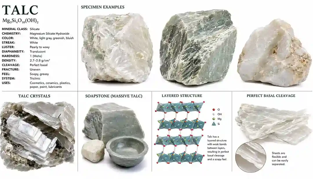 Talc Mineral Explained: Properties, Formation, and Uses