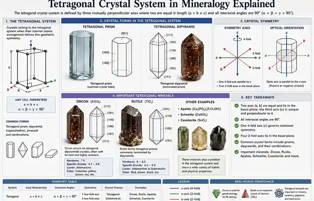 Tetragonal Crystal System in Mineralogy Explained