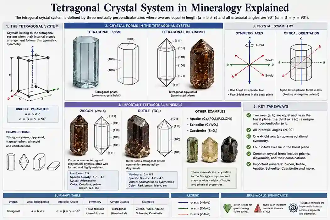 Tetragonal Crystal System in Mineralogy Explained