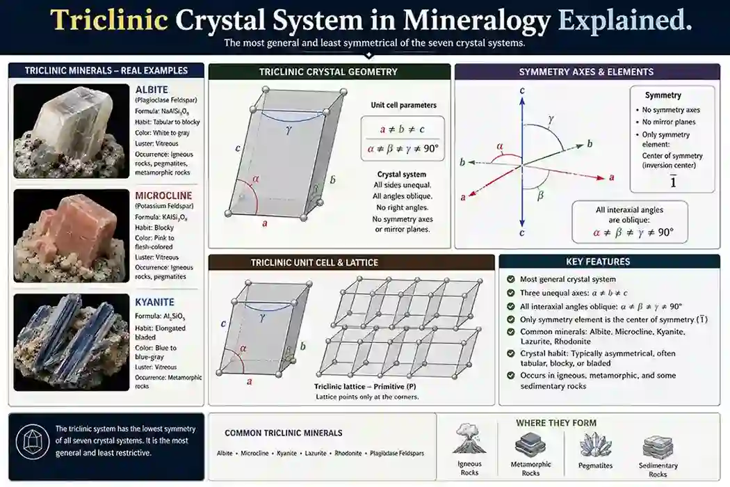 Triclinic Crystal System in Mineralogy Explained