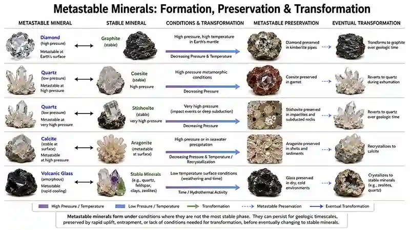 Common Examples of Metastable Minerals