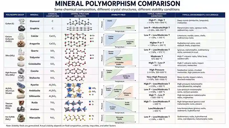 Common Examples of Mineral Polymorphism